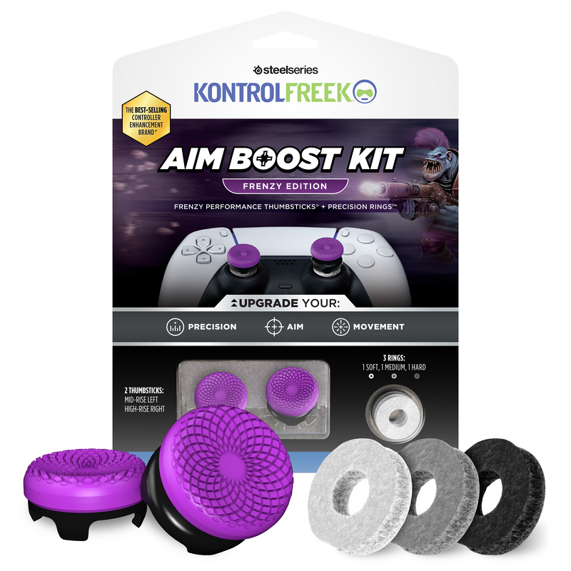 Product Image for KontrolFreek FPS - Frenzy Purple/Black AimBoost - PS5