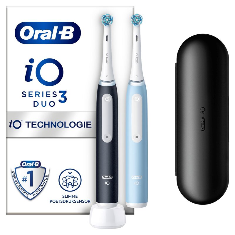 Oral-B iO3 Duo Matt Black / Ice Blue