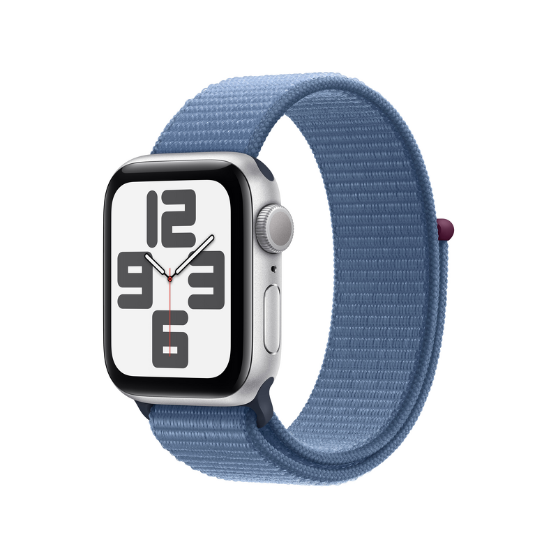 Product Image for Apple Watch SE GPS 40mm / Silver Aluminium Case med Winter Blue Sport Loop