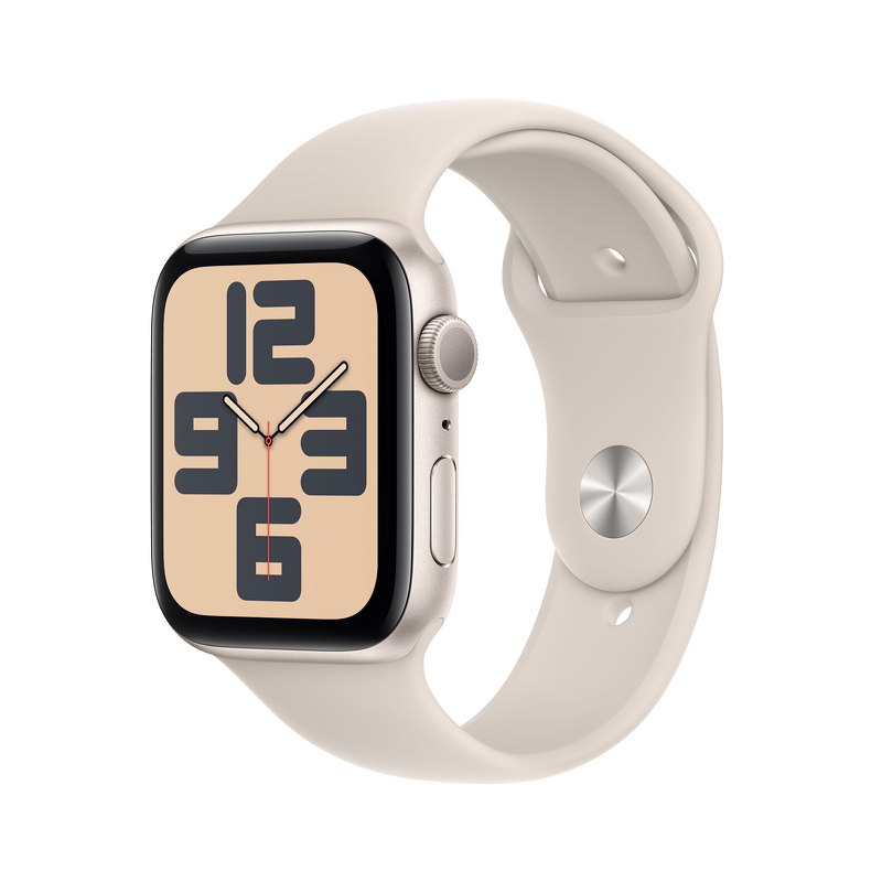 Product Image for Apple Watch SE GPS 44mm / Starlight Aluminium Case med Starlight Sport Band - S/M