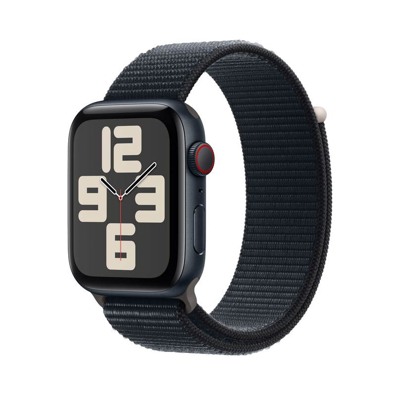 Product Image for Apple Watch SE GPS + Cellular 44mm / Midnight Aluminium Case med Midnight Sport Loop
