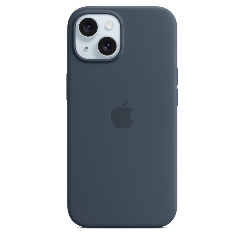 Product Image for Apple iPhone 15 Silicone Case med MagSafe - Storm Blue