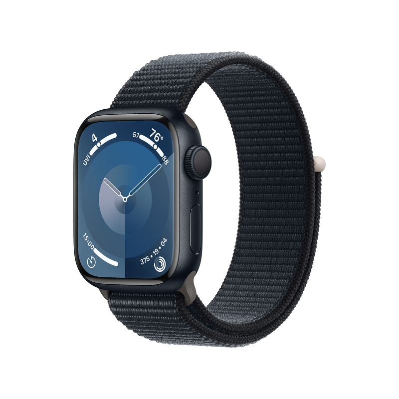 Product Image for Apple Watch Series 9 GPS 41mm / Midnight Aluminium Case med Midnight Sport Loop