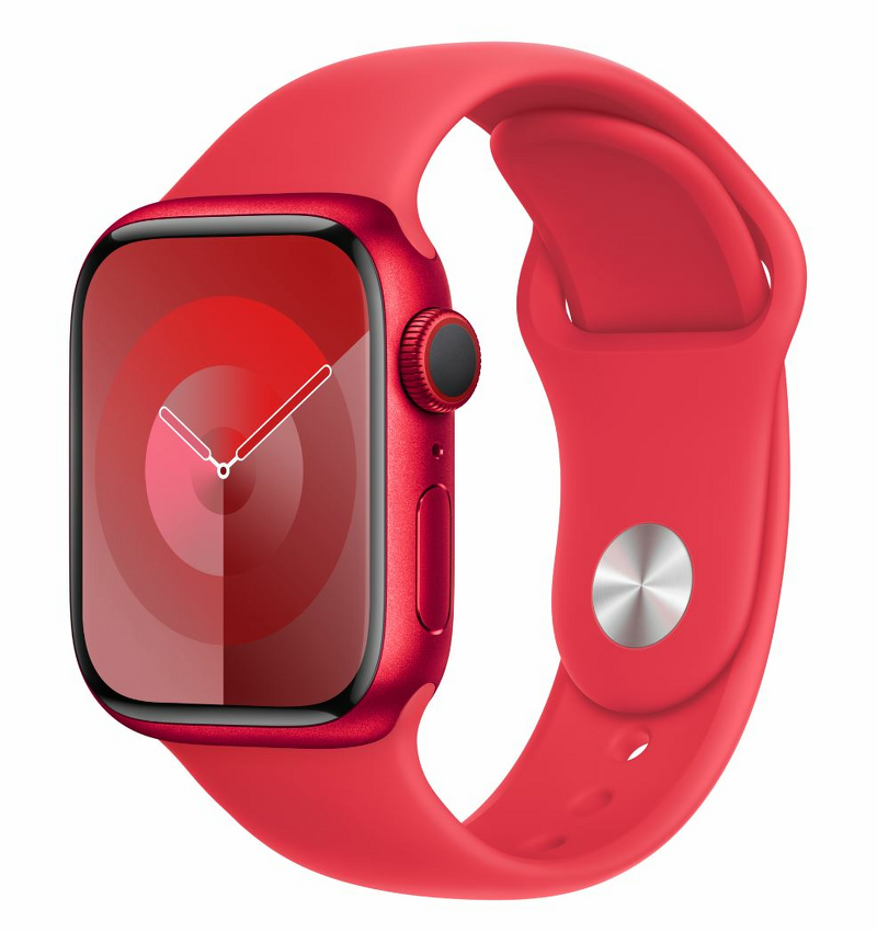 Product Image for Apple Watch Series 9 GPS + Cellular 41mm / (PRODUCT)RED Alu Case med (PRODUCT)RED Sport Band - S/M