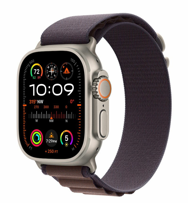 Product Image for Apple Watch Ultra 2 GPS + Cellular 49mm / Titanium Case / Indigo Alpine Loop - S