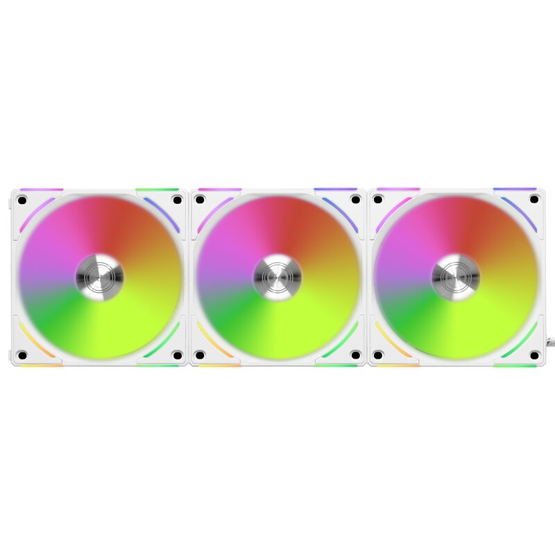 Lian Li UNI FAN AL120 V2 / RGB / PWM / 120mm / 28mm / 3 Pack – White