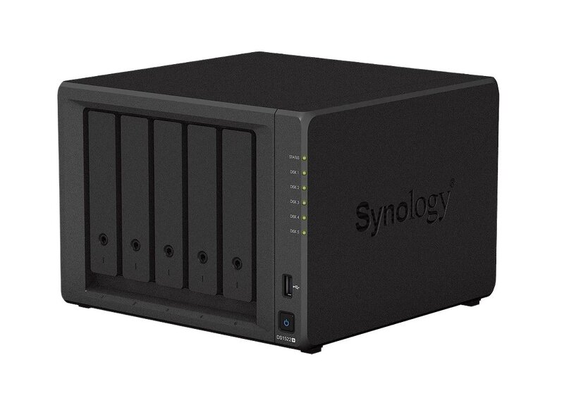 Synology DiskStation DS1522+ – 5 fack / 2.6Ghz 2-Core / 8GB DDR4