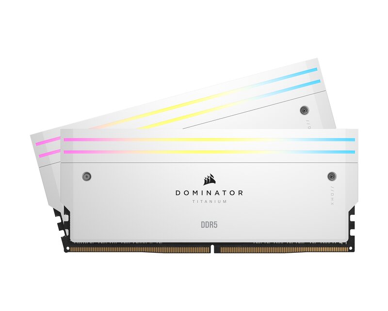 Läs mer om Corsair Dominator Titanium 32GB (2x16GB) / 7000Mhz / DDR5 / CL34 / CMP32GX5M2X7000C34W - White