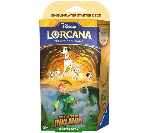 Product Image for Lorcana Into The Inklands Starter Deck Amber and Emerald