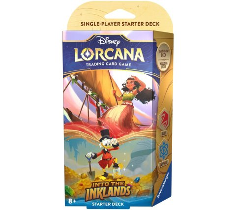 Product Image for Lorcana Into the Inklands Starter Deck Ruby and Sapphire