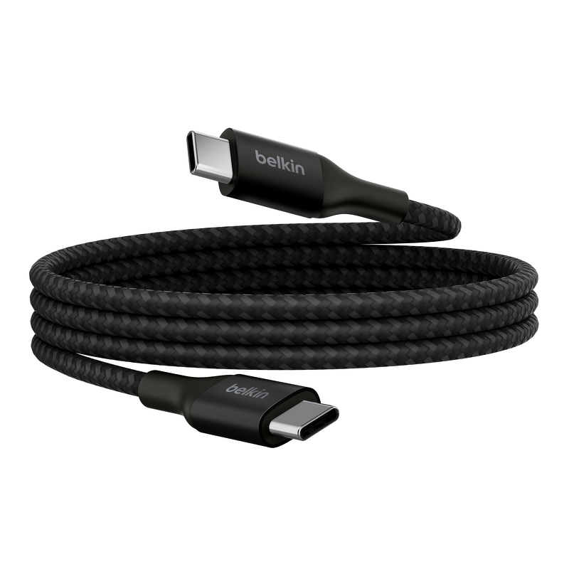 Product Image for Belkin BoostCharge-snabbladdningskabel för USB-C till USB-C, 1m med 240W Power Delivery - Svart
