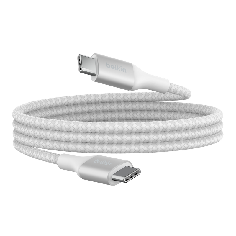 Product Image for Belkin BoostCharge-snabbladdningskabel för USB-C till USB-C, 1m med 240W Power Delivery - Vit