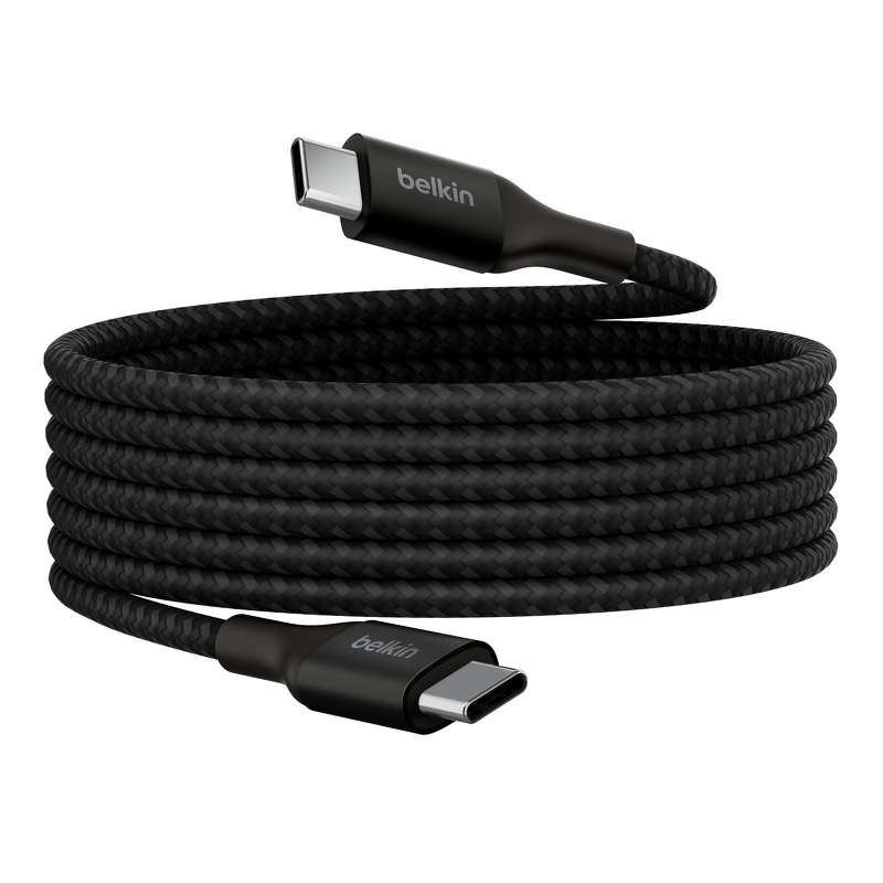 Product Image for Belkin BoostCharge-snabbladdningskabel för USB-C till USB-C, 2m med 240W Power Delivery - Svart