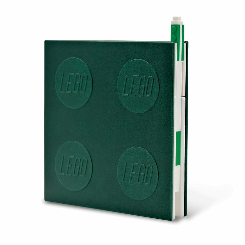 Läs mer om LEGO Anteckningsbok med penna - Grön