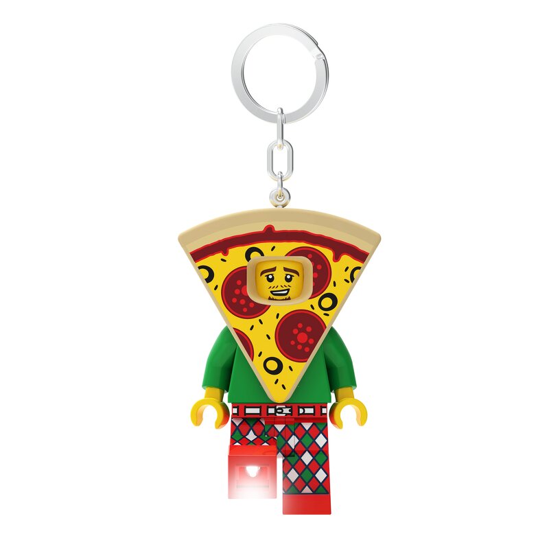 Läs mer om LEGO Nyckelring med ficklampa - Pizza