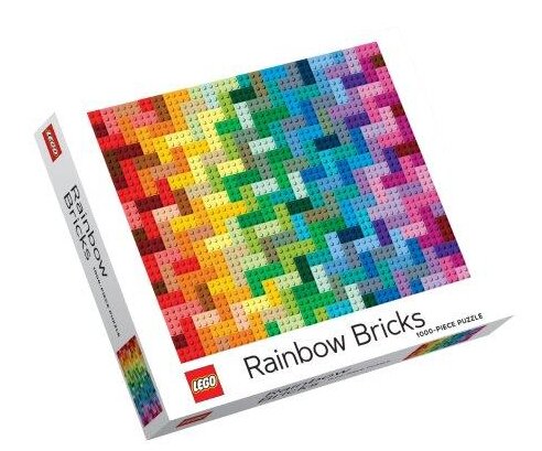 Läs mer om LEGO Pussel 1000 bitar - Regnbågsklossar