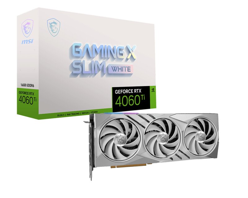 MSI GeForce RTX 4060 Ti GAMING X SLIM WHITE 16G