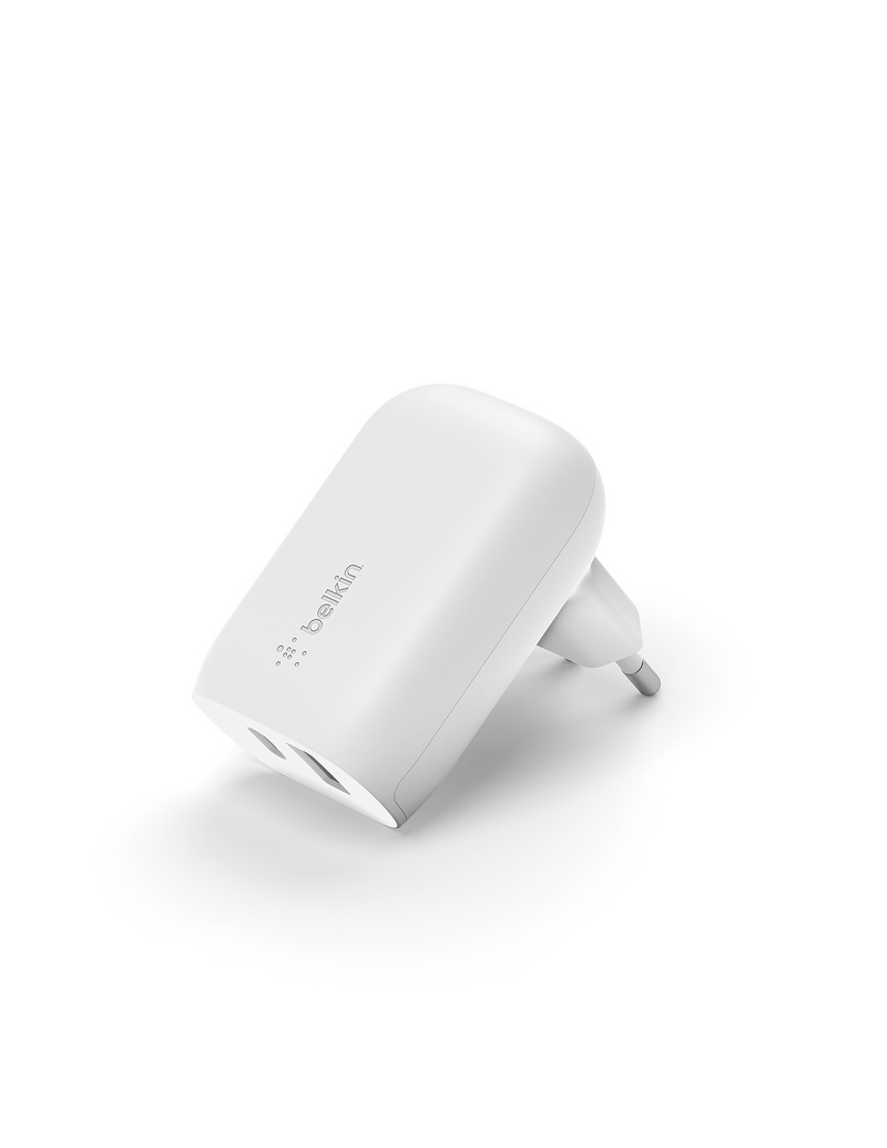 Product Image for Belkin - 37W Dual  laddare, 25W USB-C PD/PPS + 12W USB-A