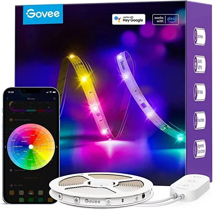Govee RGBIC Wi-Fi + Bluetooth LED Strip - 10m