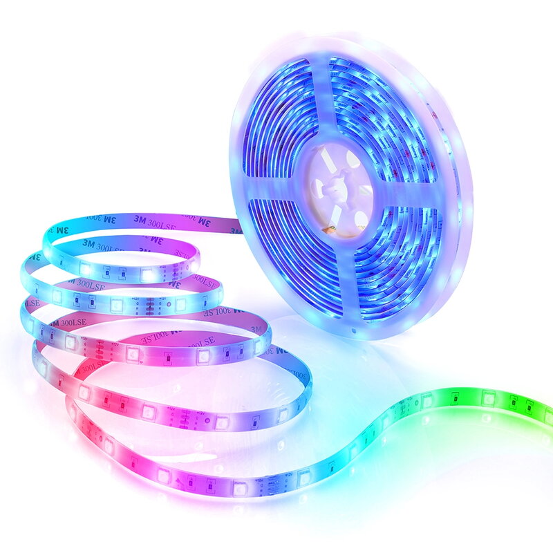 Govee RGB Smart Wi-Fi + Bluetooth LED Strip Lights - 10m