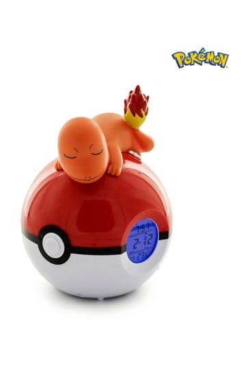 Läs mer om Pokémon Alarm Clock Pokeball with Light Charmander 18 cm