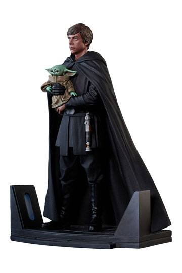 Läs mer om Star Wars: Luke Skywalker & Grogu Statue 25cm