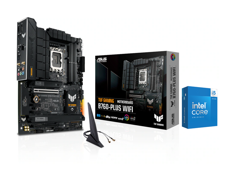 Product Image for ASUS TUF GAMING B760-PLUS WIFI + Intel Core i5-14600K