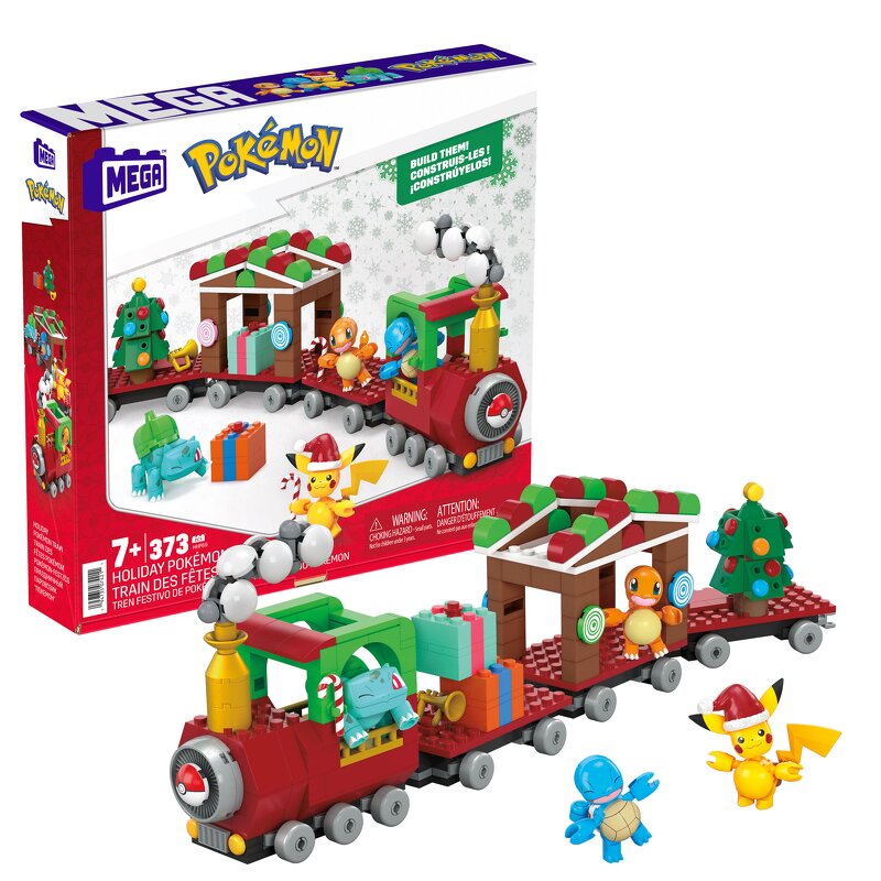 Läs mer om Pokémon Mega Construx Construction Set Holiday Pokémon Train