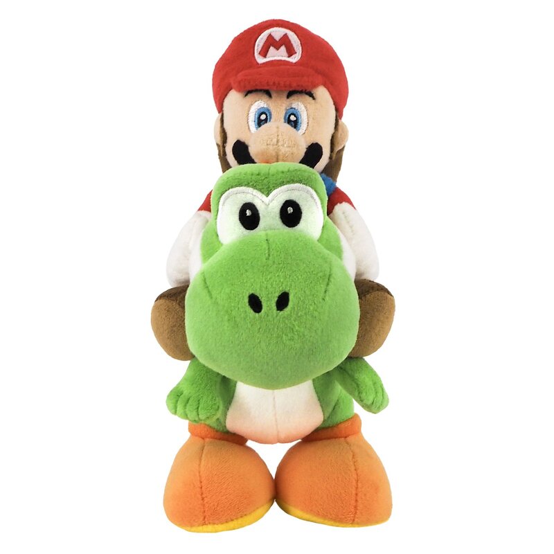 Läs mer om Super Mario Plush Mario and Yoshi - 21 cm