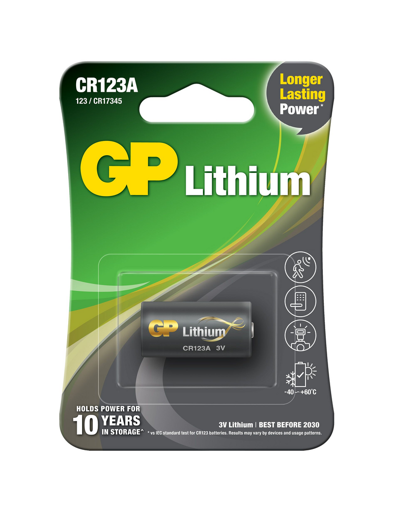 Product Image for GP Litium CR123A 1-pack