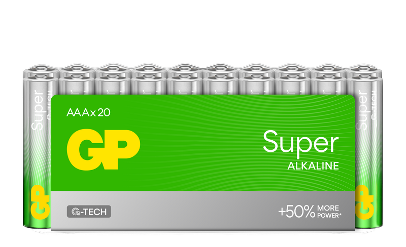 Product Image for GP Super Alkaline AAA LR03 20-pack