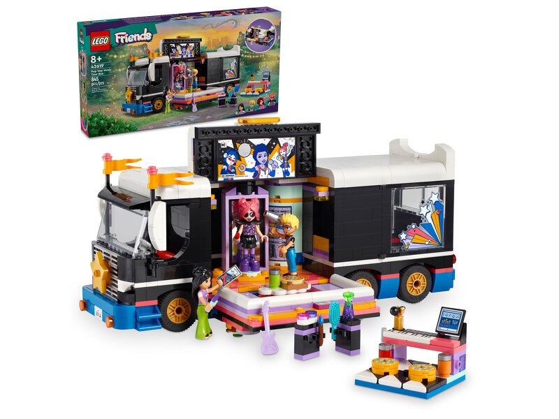 Läs mer om LEGO Friends Popstjärnans turnébuss 42619