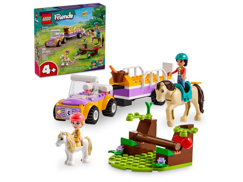 Läs mer om LEGO Friends Häst- och ponnysläp 42634
