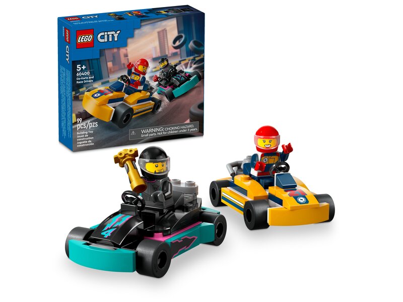 Läs mer om LEGO City Great Vehicles Gokarter och racerförare 60400