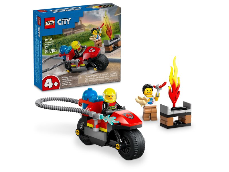 Läs mer om LEGO City Fire Brandräddningsmotorcykel 60410