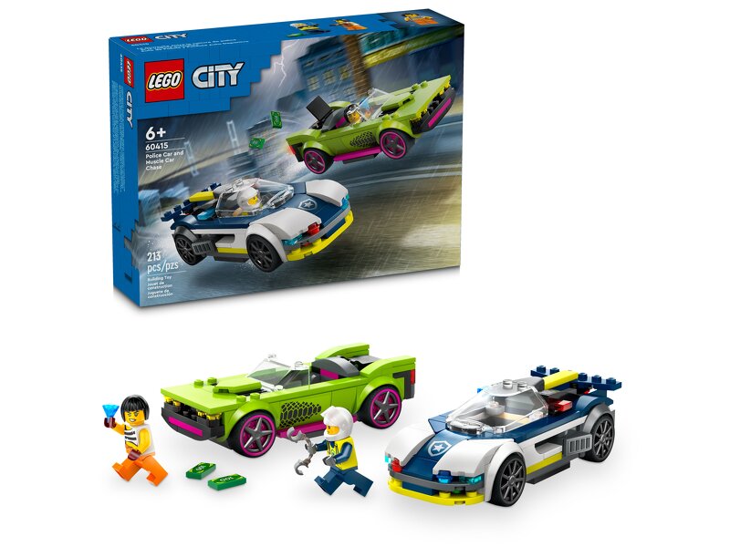 Läs mer om LEGO City Police Jakt med polisbil och muskelbil 60415
