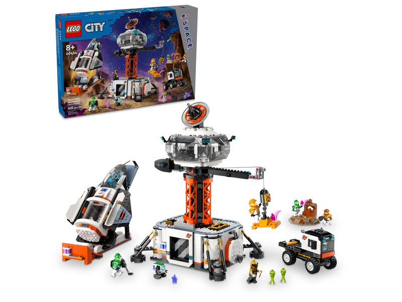 Läs mer om LEGO City Space Rymdbas och raketuppskjutningsramp 60434