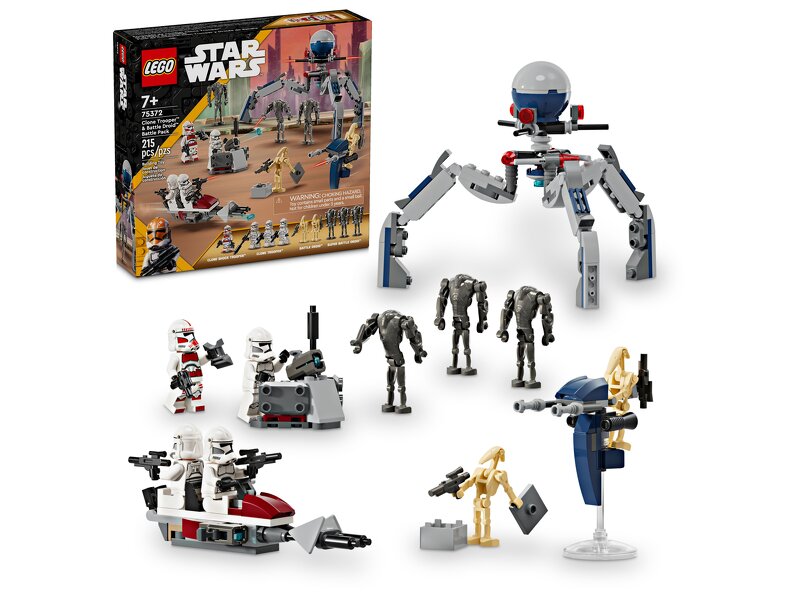 Läs mer om LEGO Star Wars Clone Trooper™ & Battle Droid™ Battle Pack 75372