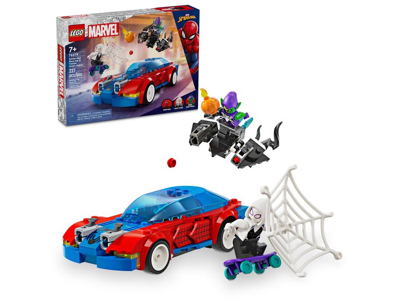 Läs mer om LEGO Super Heroes Marvel Spider-Man Race Car & Venom Green Goblin 76279