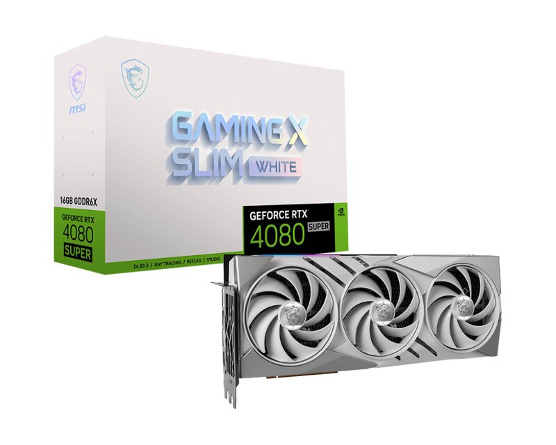 Läs mer om MSI GeForce RTX 4080 SUPER 16G GAMING X SLIM WHITE