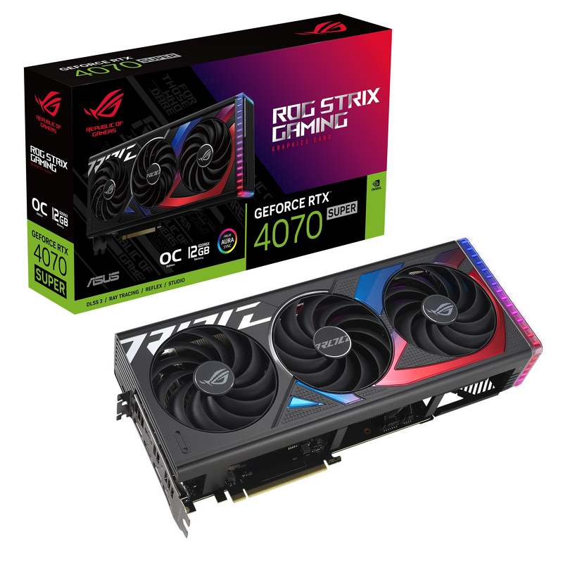 Product Image for ASUS ROG STRIX GeForce RTX 4070 Super 12GB Gaming OC
