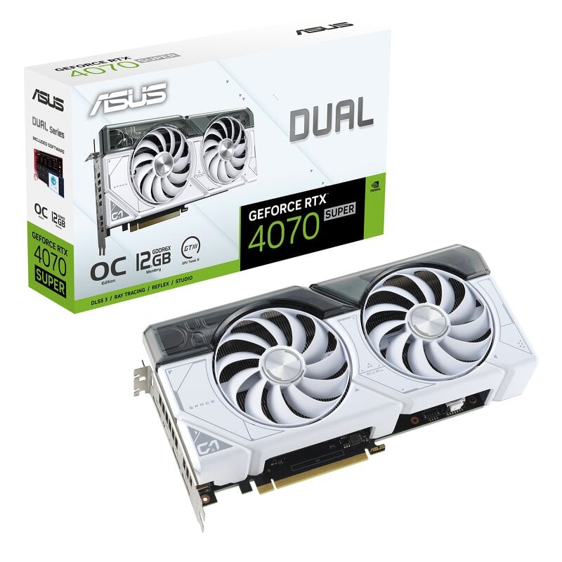 Läs mer om ASUS DUAL GeForce RTX 4070 Super 12GB OC - White