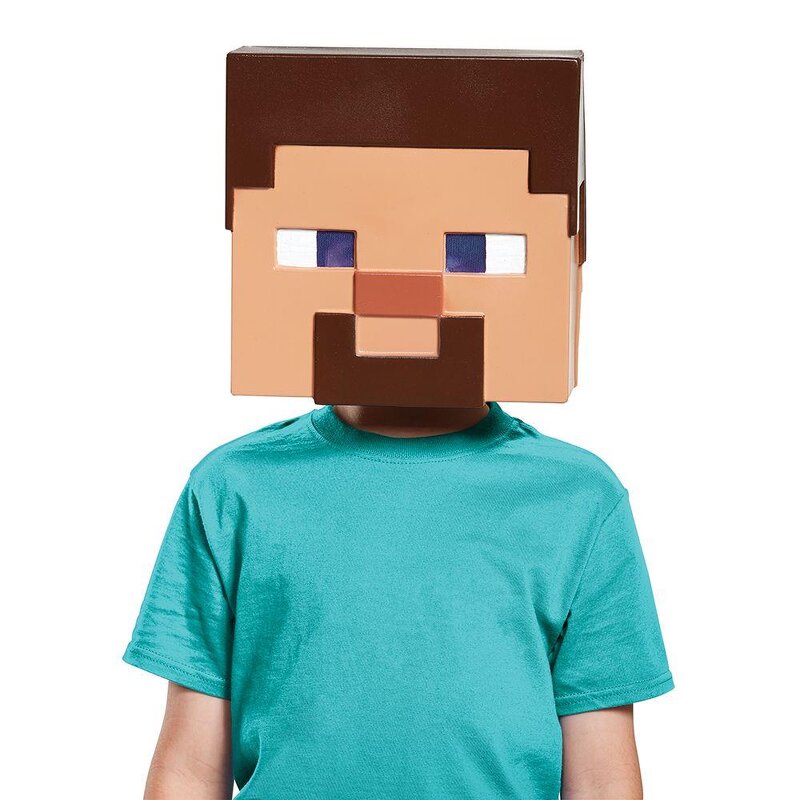 Läs mer om Minecraft Mask Steve för barn