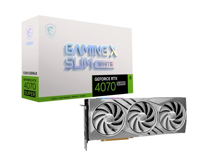 Läs mer om MSI GeForce RTX 4070 SUPER 12G Gaming X Slim White