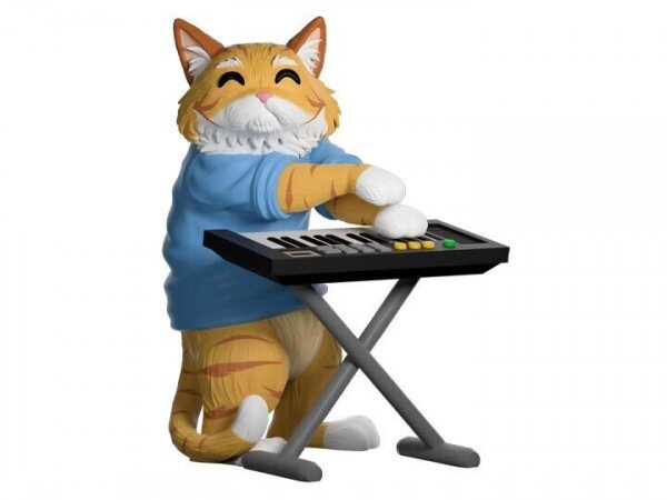 Läs mer om Meme: Keyboard Cat Figur 12cm
