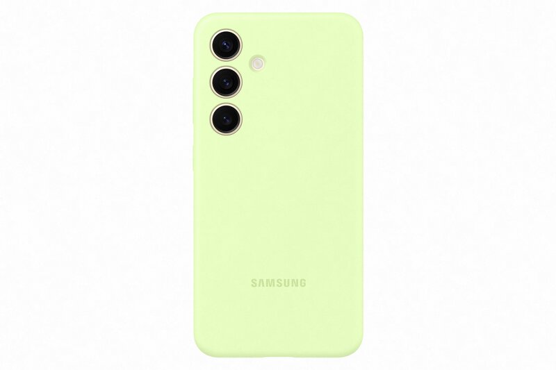 Samsung Galaxy S24 Silicone Case – Light Green