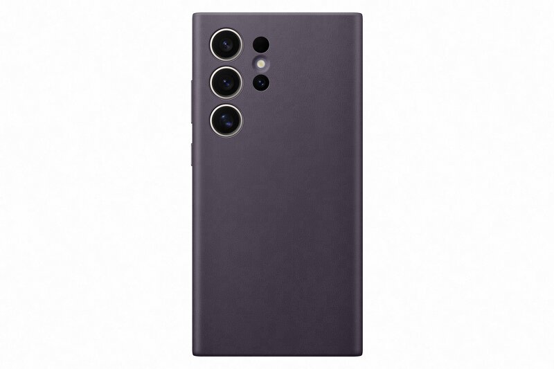 Samsung Galaxy S24 Ultra Vegan Leather Case – Dark Violet