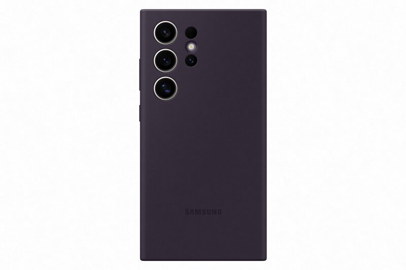 Samsung Galaxy S24 Ultra Silicone Case – Dark Violet