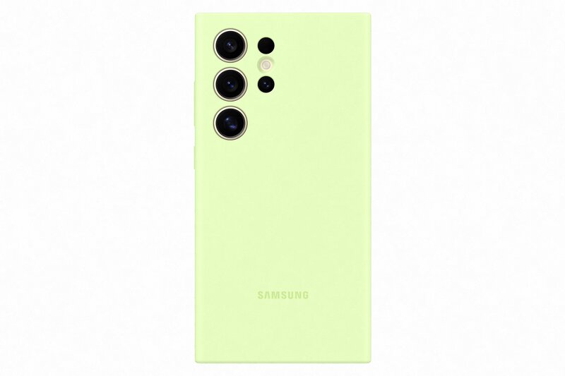 Samsung Galaxy S24 Ultra Silicone Case – Light Green