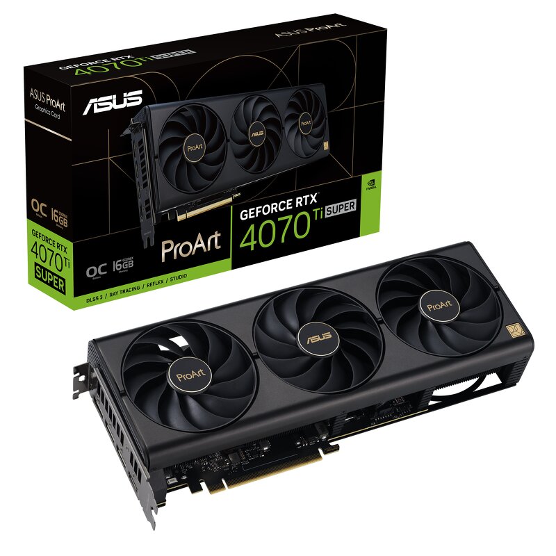 Läs mer om ASUS ProArt GeForce RTX 4070 Ti SUPER 16GB OC